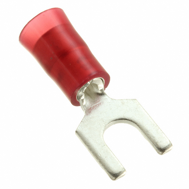 CONN SPADE TERM 18-22AWG #8 RED