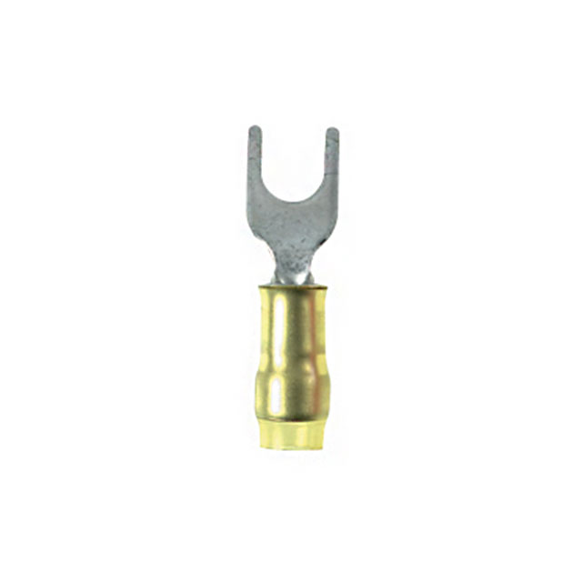 CONN SPADE TERM 22-26AWG #6 YEL