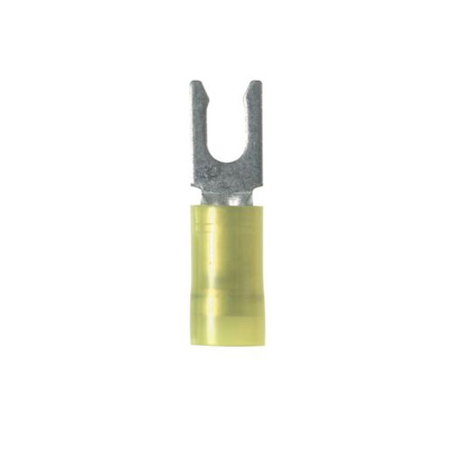 CONN SPADE TERM 10-12AWG #10 YEL