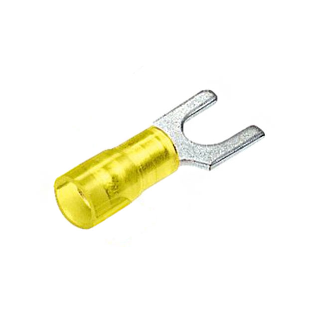 CONN SPADE TERM 10-12AWG #6 YEL