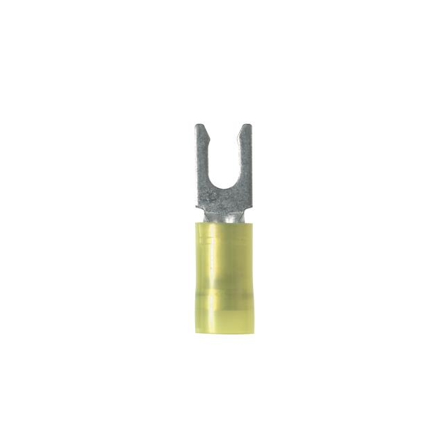 CONN SPADE TERM 10-12AWG #6 YEL