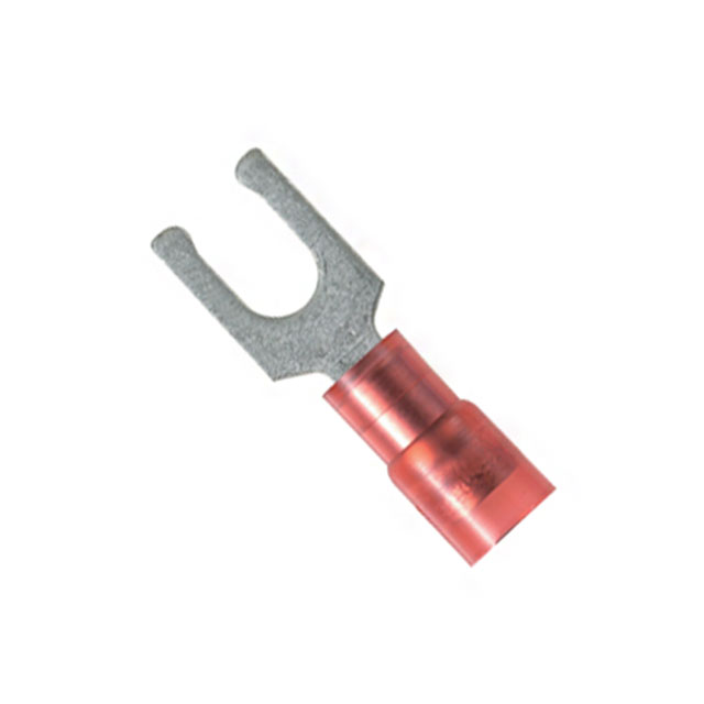 CONN SPADE TERM 18-22AWG #6 RED