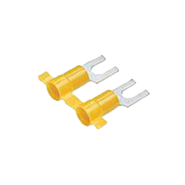 CONN SPADE TERM 10-12AWG #8 YEL