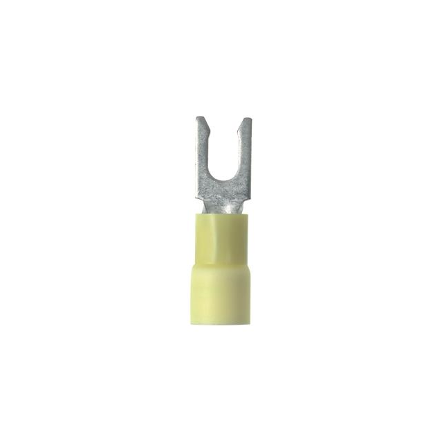 CONN SPADE TERM 10-12AWG #8 YEL