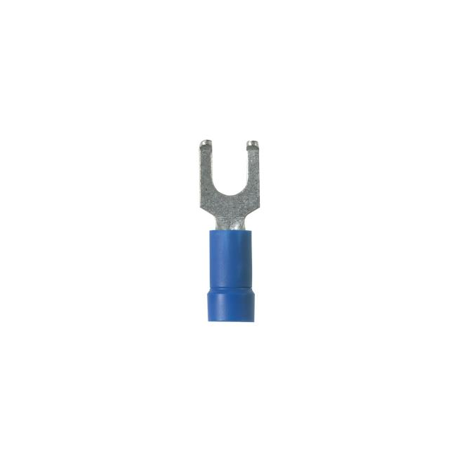 CONN SPADE TERM 14-16AWG #6 BLU