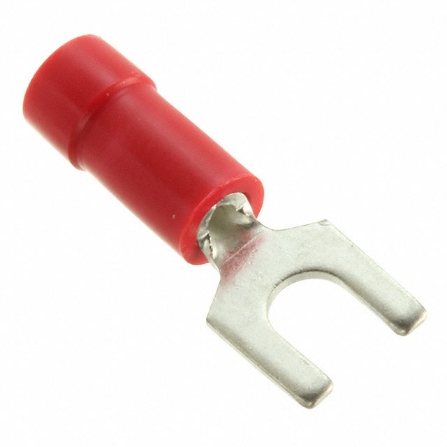 CONN SPADE TERM 18-22AWG #8 RED