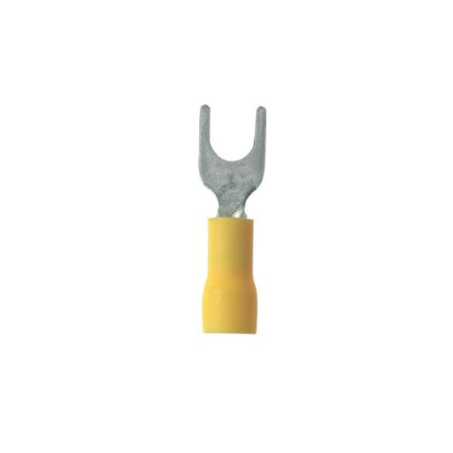 CONN SPADE TERM 22-26AWG #4 YEL