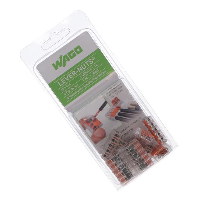 SPLICE LEVER 24-12AWG 5POS 10PC
