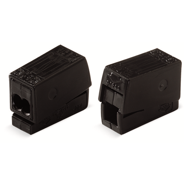 PUSHWIRE INLINE CONNECTOR; BLACK