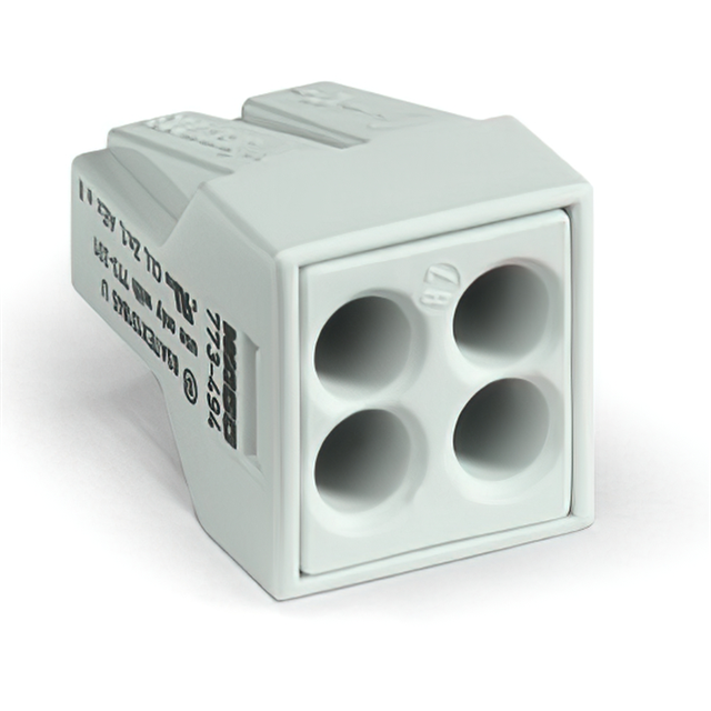 PUSH WIRE CONNECTOR; 4-CONDUCTOR