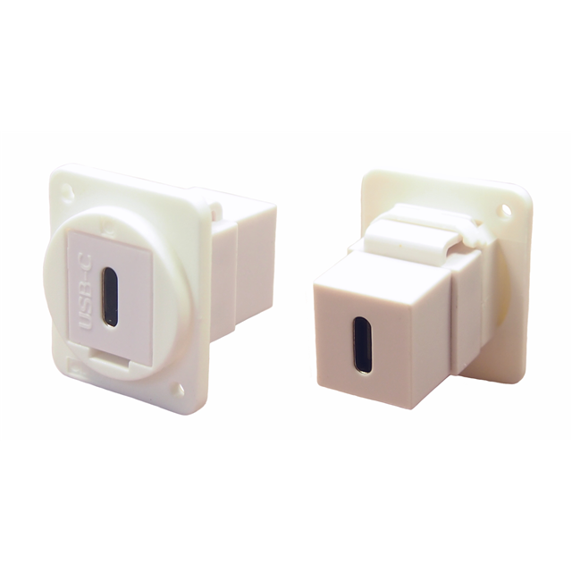FT USBC F-F PLAIN HOLE WHITE