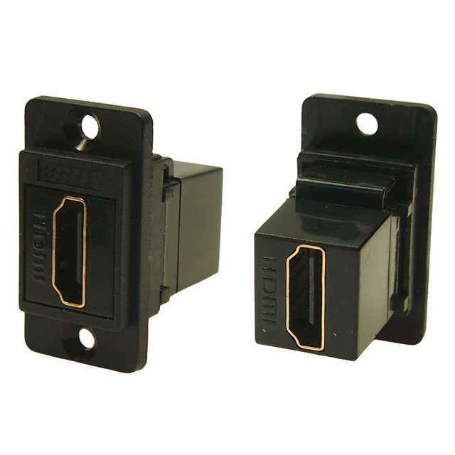 DUALSLIM HDMI F-F BLACK PLASTIC