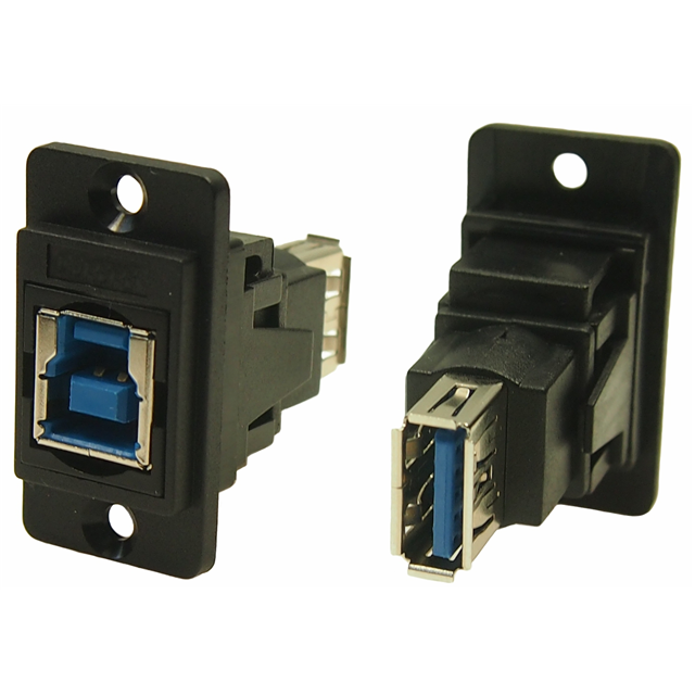DUALSLIM USB3.0 B-A BLACK PLASTI