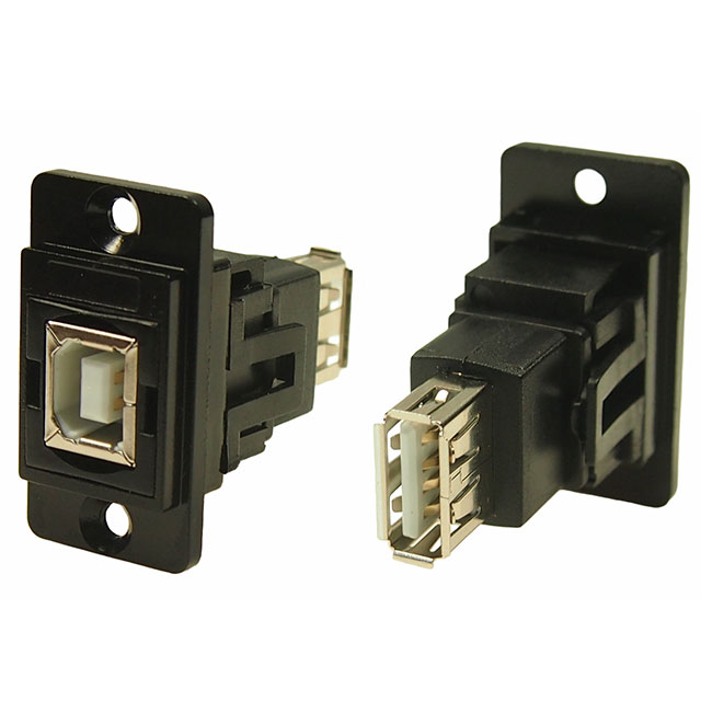 DUALSLIM BLKMTL USB2 B-A CSK