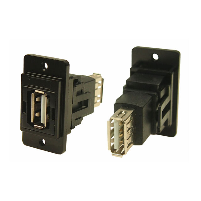 DUALSLIM BLACK METAL USB2 A-A M3