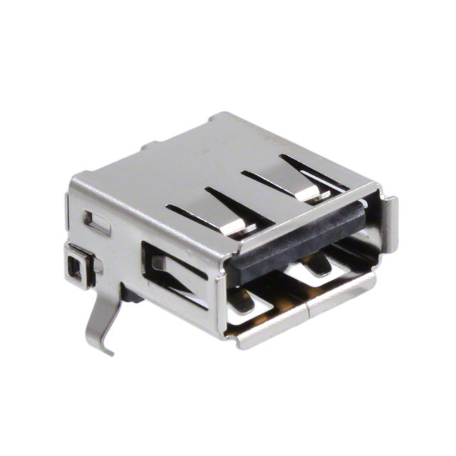 CONN RCPT USB2.0 TYPEA 4P SMD RA