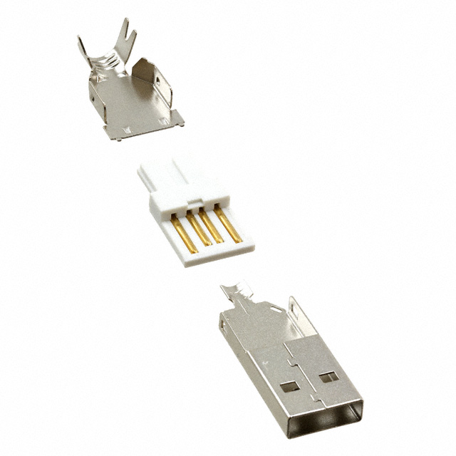 CONN PLUG USB2.0 TYPEA 4POS SLD