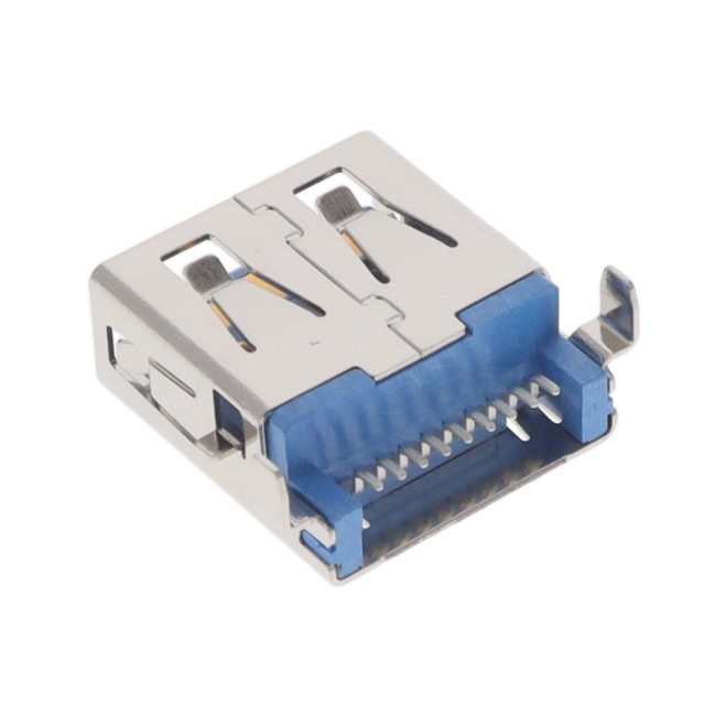 USB 3.0, 9P, A/F,  SMT, R/A, HOR