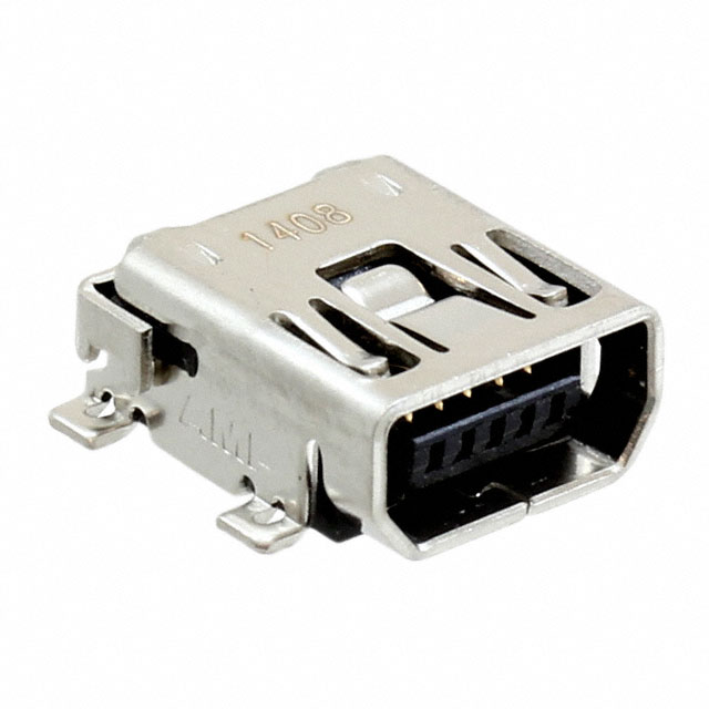 CONN RCPT USB2.0 MINI AB SMD R/A