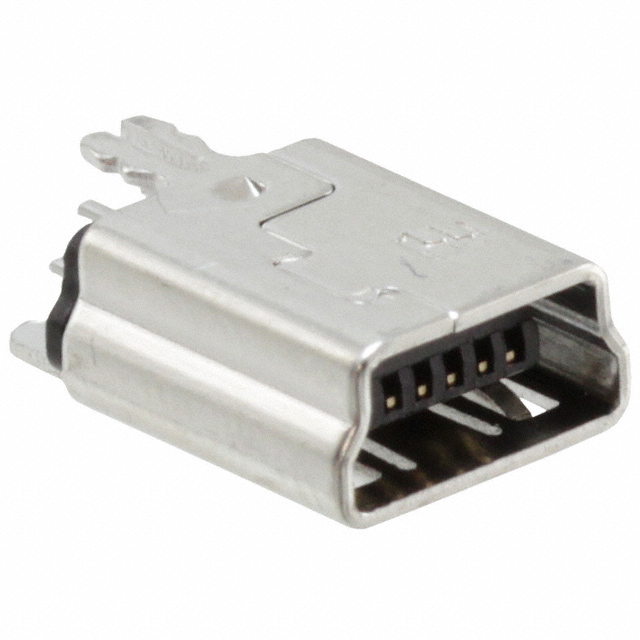 CONN RCPT USB2.0 MINI B VERT