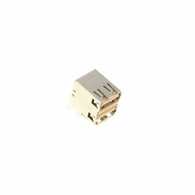 CONN RCPT USB2.0 TYPEA STACK R/A