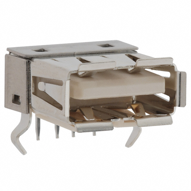 CONN RCPT USB2.0 TYPEA 4POS R/A