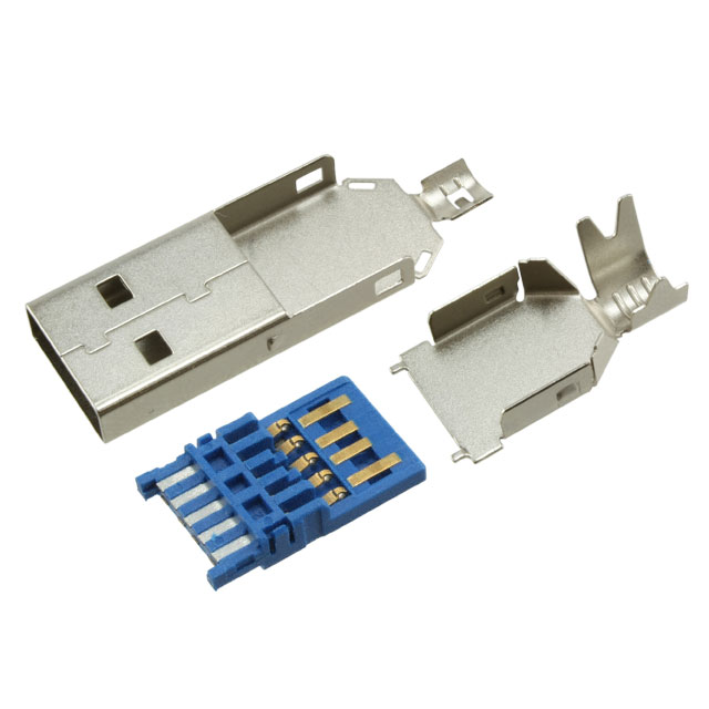 CONN PLUG USB3.2 TYPA 9P SOLDER