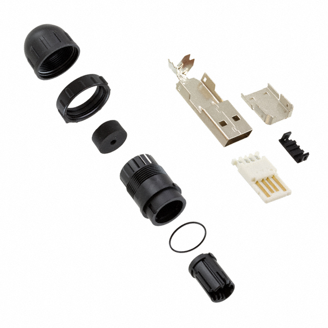 CONN PLUG USB2.0 TYPEA 4POS SLD