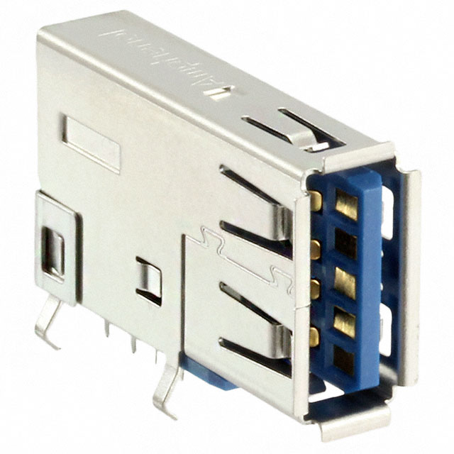 CONN RCPT USB3.1 TYPEA 9POS R/A