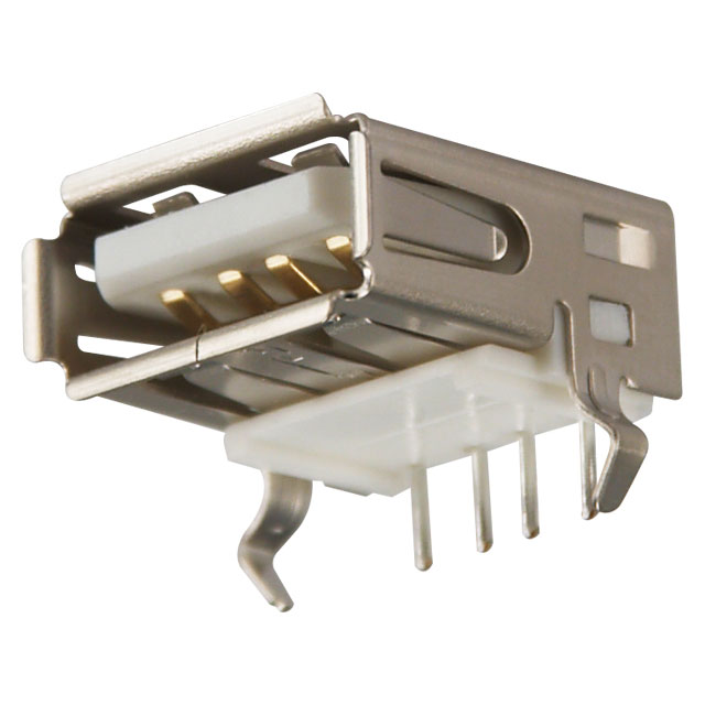 CONN RCPT USB TYPE A R/A