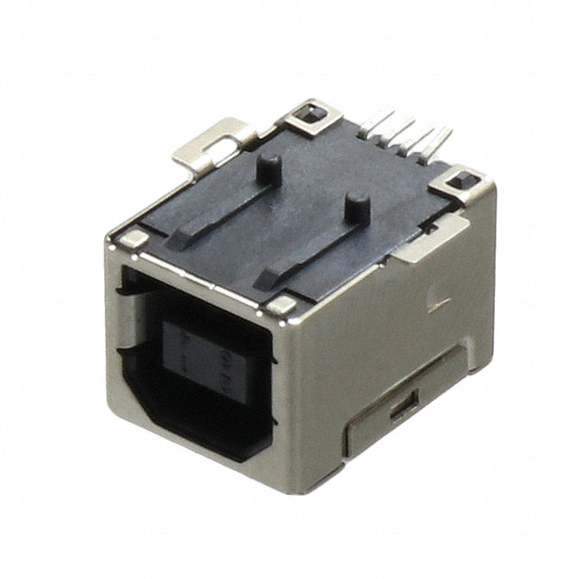 CONN RCPT USB2.0 TYPEB 4P SMD RA