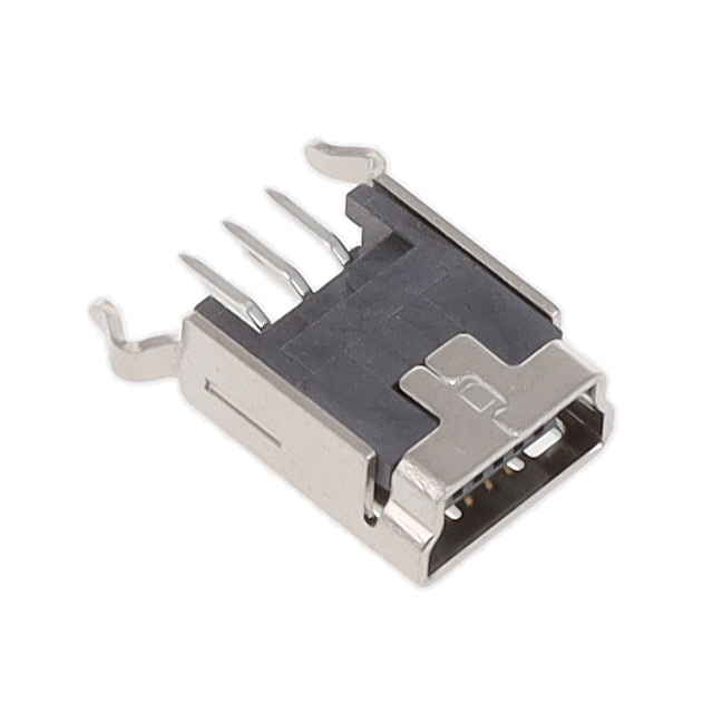 MINI USB , TYPE B, VERTICAL, THR