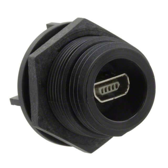 CONN RCPT USB2.0 MINI AB PNL MNT