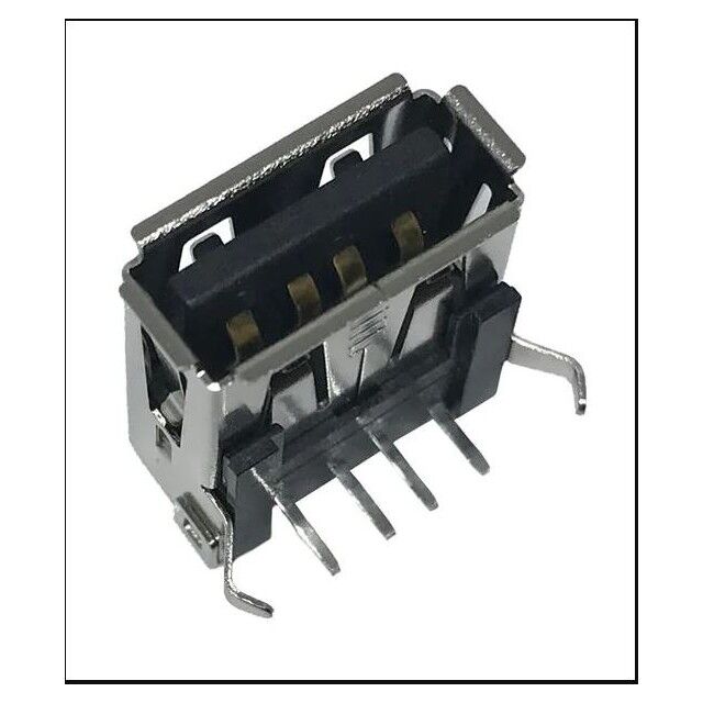USB 2.0 RECEP, A TYPE, RIGHT ANG