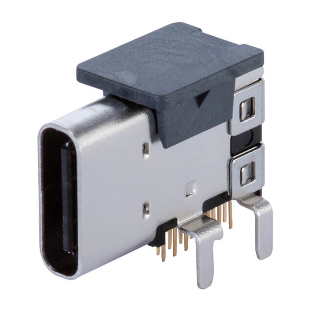 USB JACK, TYPE C, 2.0, RIGHT ANG