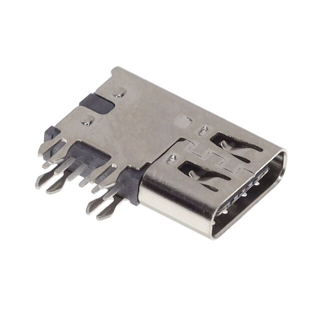 USB C 2.0 RECEPTACLE, R/A UPRIGH