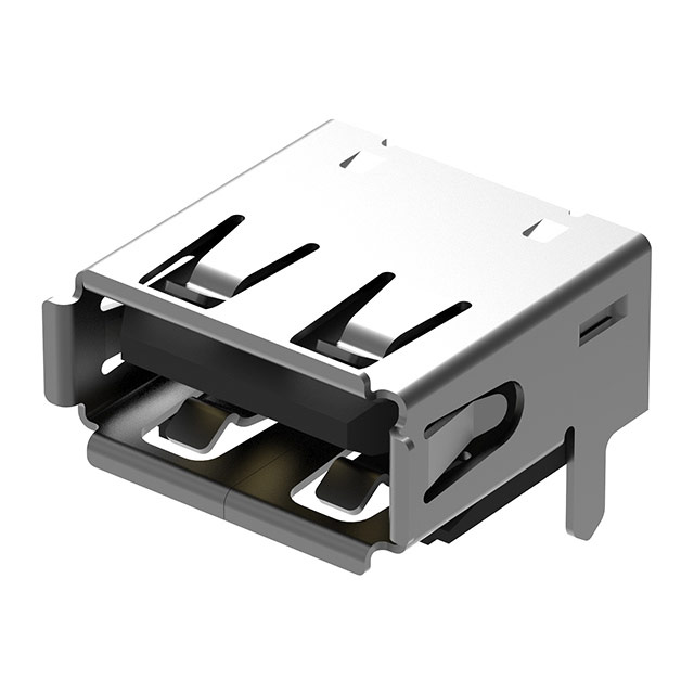 USB A SKT, TOP MOUNT, SMT, R/A,