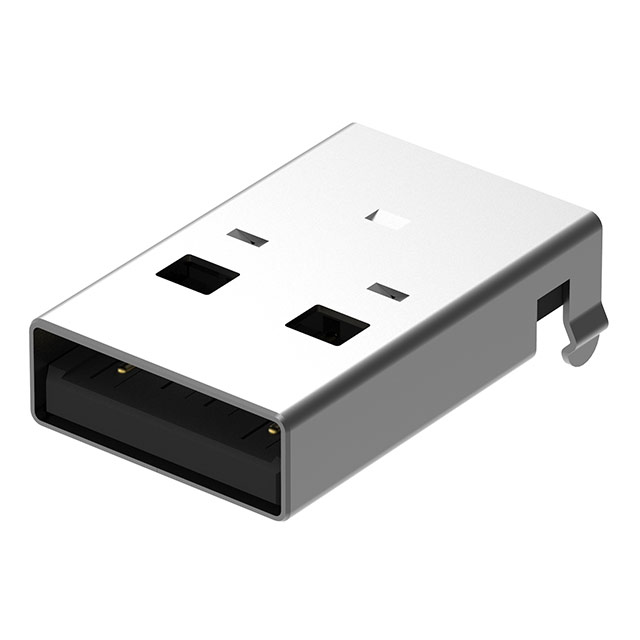 USB A PLUG, SMT, R/A, GF, WITH K