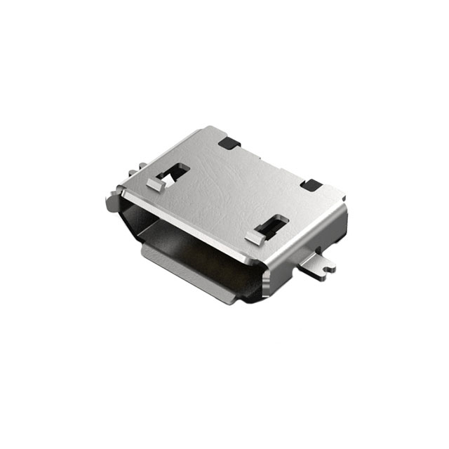 MICRO B SKT, MID MOUNT-SMT, R/A,