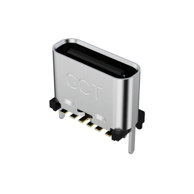 USB C REC GF VERT 6P SMT 2.3MM T