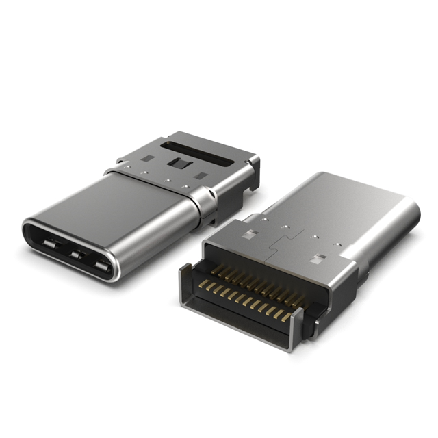 USB TYPE C, PLUG, SMT , G/F, RIG
