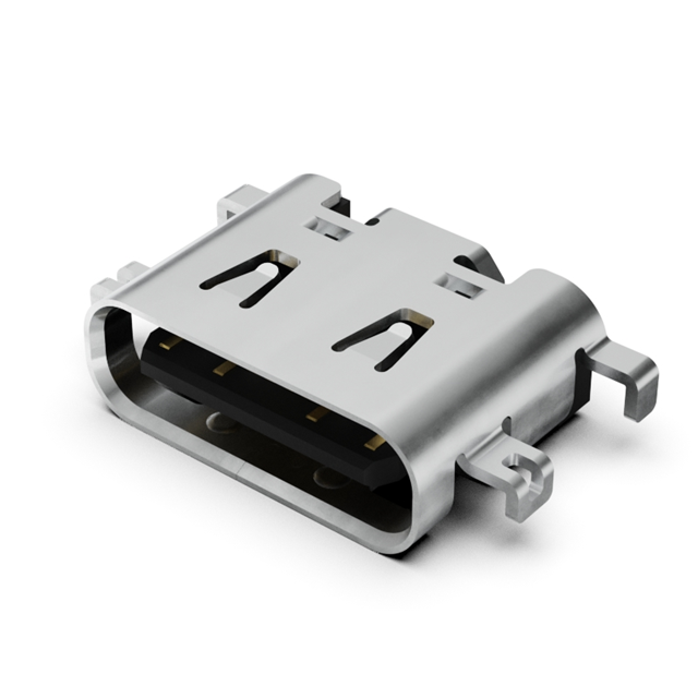 USB C REC 16P 3U" MID MNT 1.6MM