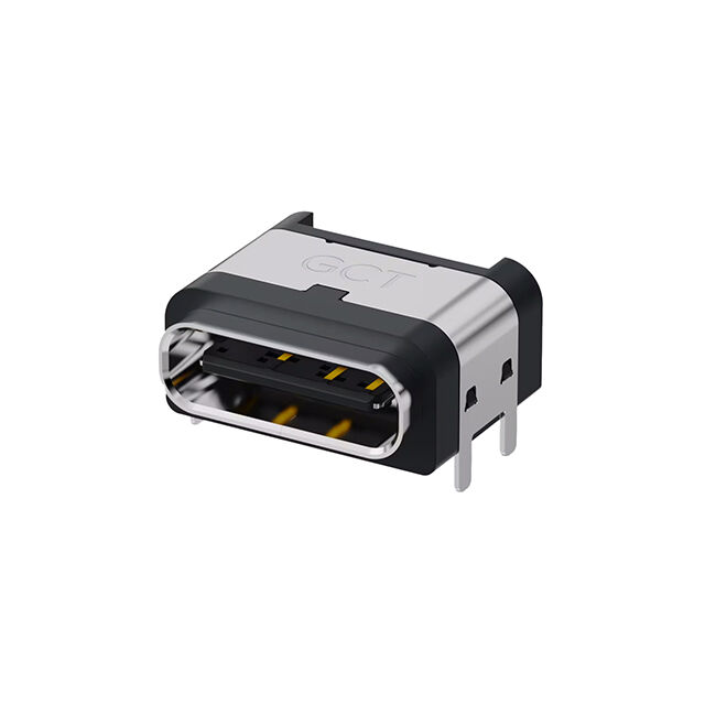 USB C RECEPTACLE, 6P, HORIZONTAL