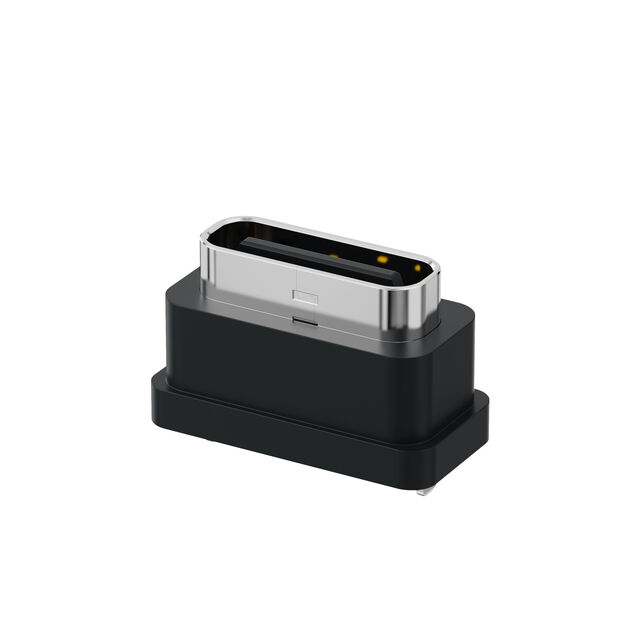 USB C RECEPTACLE, 6P, VERTICAL,