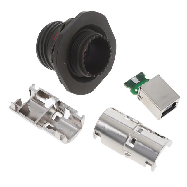 CONN RCP USB2.0 TYPEB 4P PNL MNT