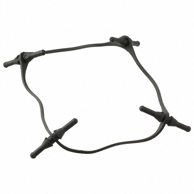 FAN MNT GASKET BLACK 80MM