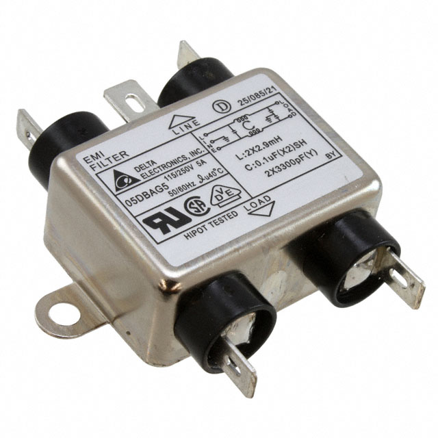 LINE FILTER 115V/250VAC 5A CHASS