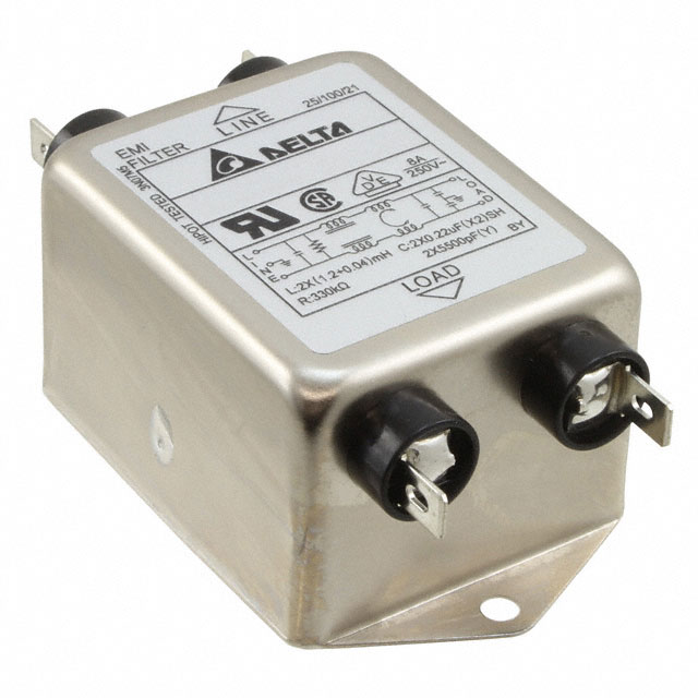 LINE FILTER 115V/250VAC 10A CHAS