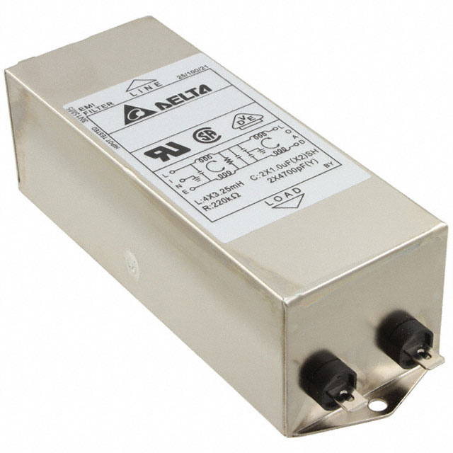 LINE FILTER 115V/250VAC 12A CHAS