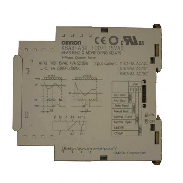 RELAY CURRENT MONITOR 0.1-8A
